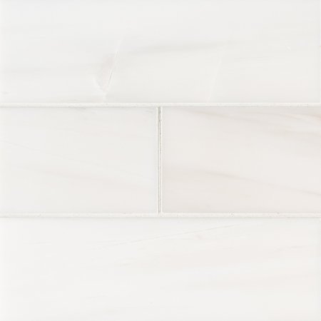 MSI Bianco Dolomite Subway 3 In. X 6 In. Polished Marble Floor And Wall Tile, 40PK ZOR-NS-0046